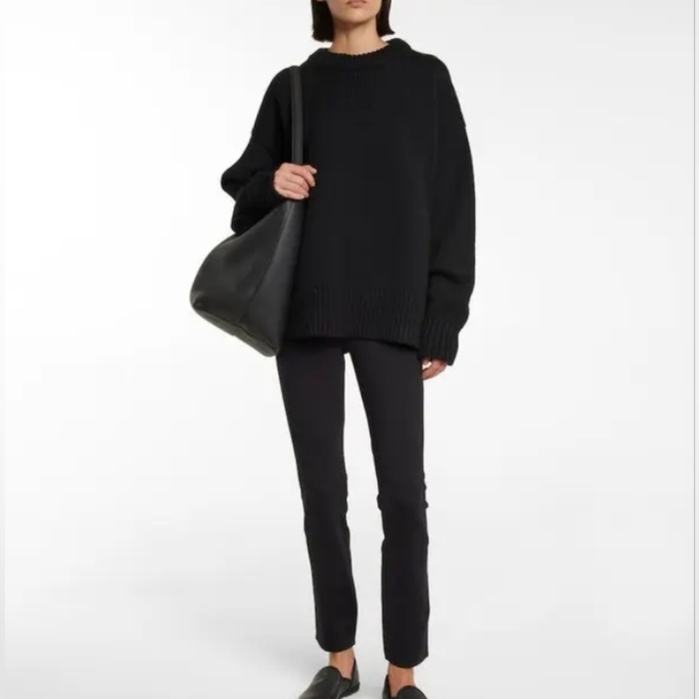 THE ROW Black Wistworth Scuba Pants Leggings XL